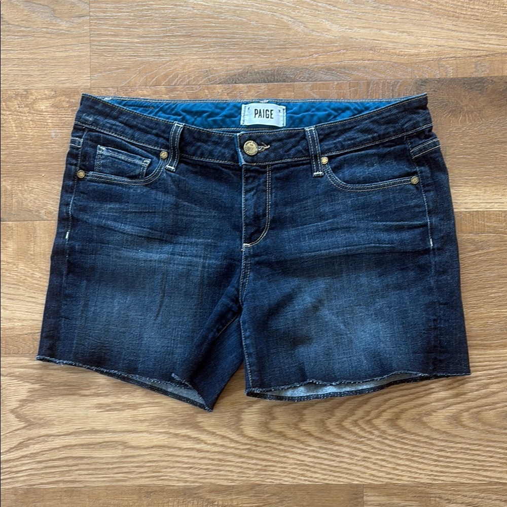 PAIGE Blue Jean Shorts Casual Summer Style
